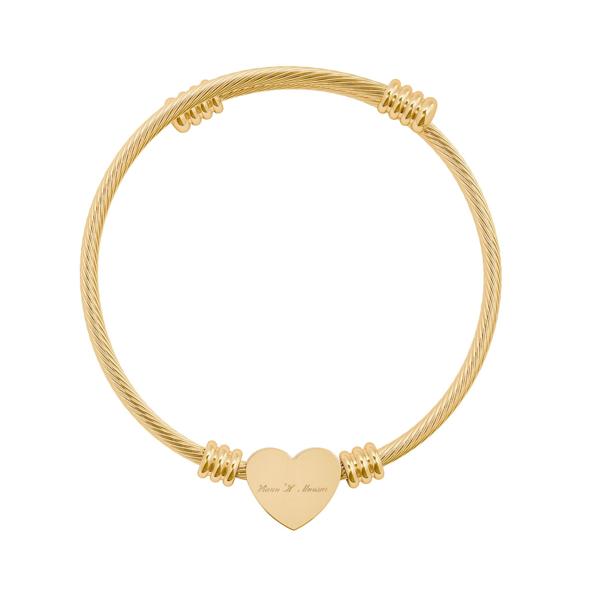 Viann’K Mansur Heart Cuff Bracelet