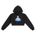 Cinderella Teddy Bear Cropped Hoodie