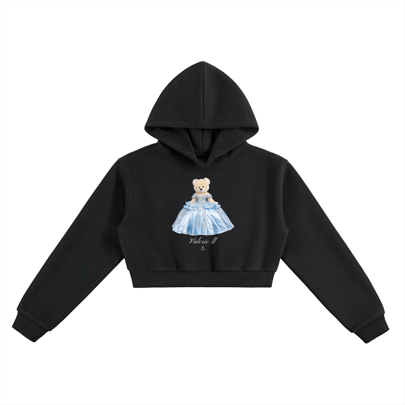 Valerie II Teddy Bear Cropped Hoodie